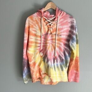 Dreamside SunRiver Oregon Tye Dye Women’s Graphic Hoodie Small